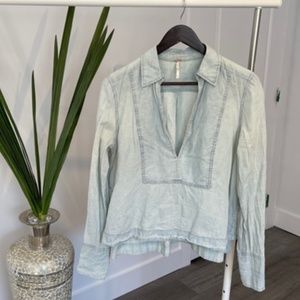 Free People Denim Shirt